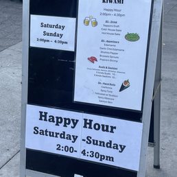 Outside Happy Hour Sign Outside Happy Hour Sign