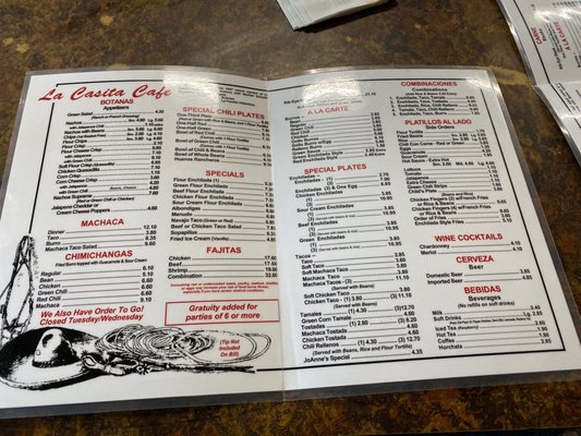 Menu photo 3 La Casita Cafe Globe, AZ