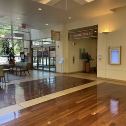 Stanford Cancer Center - Lobby, the clinics A - F are down the hall.