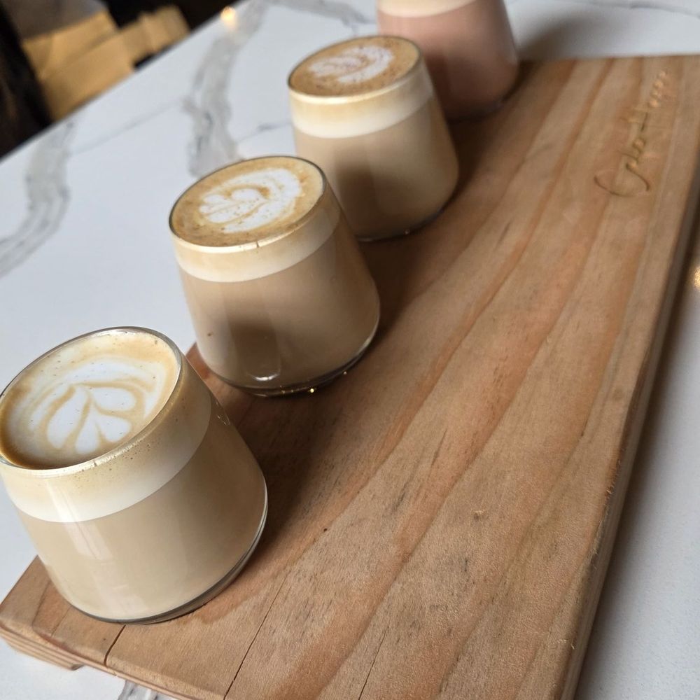 Freya Bakery & Cafe - Latte flight - Bakeries Near Me - Seattle, Washington Freya Bakery & Cafe - Latte flight - Bakeries Near Me - Seattle, Washington