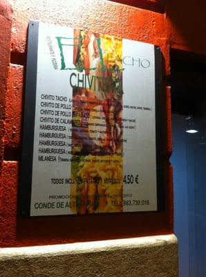 Menu photo 6 El Tacho Valencia, V Menu photo 6 El Tacho Valencia, V
