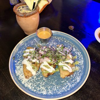 Tostadas - Quesadillas Fritas (Fried Quesadillas with Chicken) - Breakfast & Brunch Near Me - Campbell, California