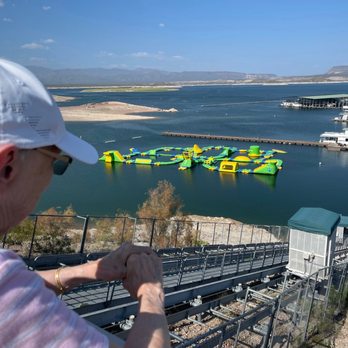 Scorpion Bay Grill - Inclinator down to dock - American Near Me - Morristown, Arizona