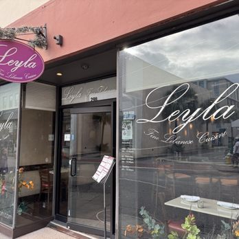 Leyla Fine Lebanese Cuisine - Storefront window and sign - Lebanese Near Me - Charleston, South Carolina Leyla Fine Lebanese Cuisine - Storefront window and sign - Lebanese Near Me - Charleston, South Carolina
