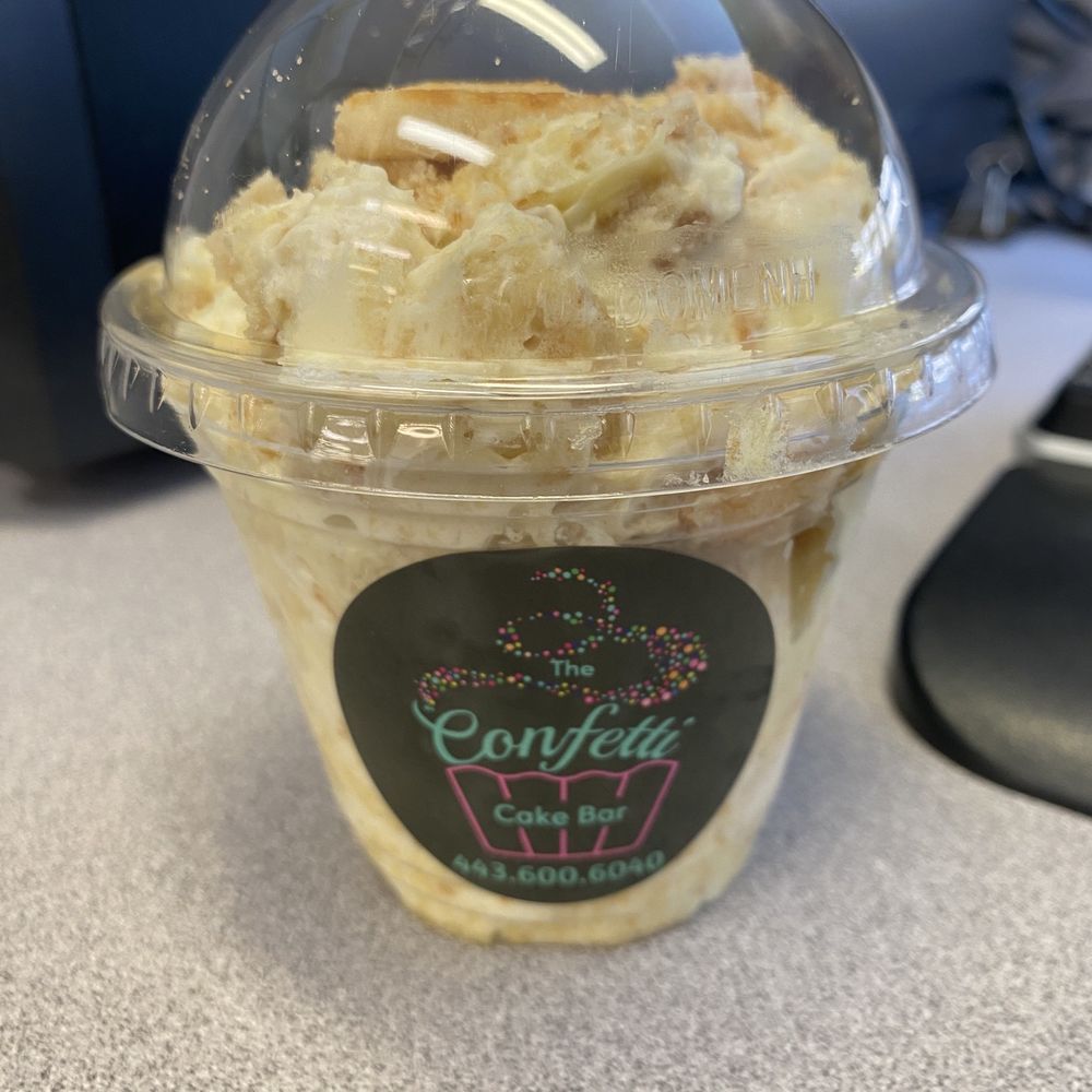 The Confetti Cake Bar - Banana Puddin jar - Custom Cakes Near Me - Baltimore, Maryland