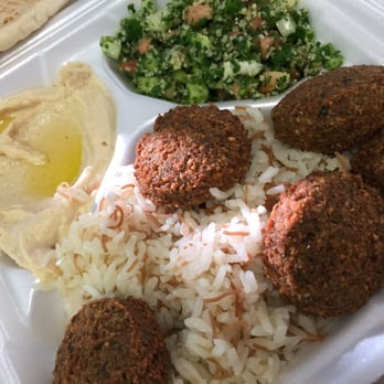 Zait Bistro - Falafel plate ( fresh hot falafel , delicious rice, crisp tabouleh, & tasty hummus - Mediterranean Near Me - Rancho Cucamonga, California Zait Bistro - Falafel plate ( fresh hot falafel , delicious rice, crisp tabouleh, & tasty hummus - Mediterranean Near Me - Rancho Cucamonga, California