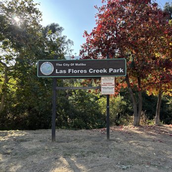 Las Flores Creek Park - Signage - Parks Near Me - Malibu, California