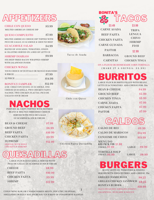 Menu photo 5 La Bonita Mexican Restaurant Austin, TX Menu photo 5 La Bonita Mexican Restaurant Austin, TX
