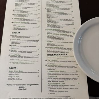 Jake's on the Water - Current menu 2025 August - New American Near Me - Potsdam, New York