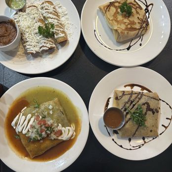 Crepas-oh! - Green chile chicken potato flautas, Ham and Cheese Crepe, Mexican Crepe, & Ferni's Crepe. - Creperies Near Me - Santa Fe, New Mexico