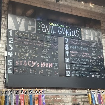 Evil Genius Beer - Menu 4/23/2022 - Breweries Near Me - Philadelphia, Pennsylvania Evil Genius Beer - Menu 4/23/2022 - Breweries Near Me - Philadelphia, Pennsylvania