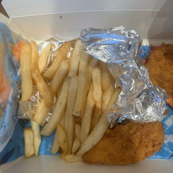 Atomic Wings - Weird looking waffle fries. - Salad Near Me - Edina, Minnesota