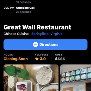 Great Wall - Chinese Near Me - Springfield, Virginia