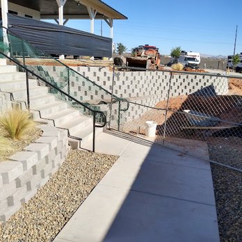 E & A Landscaping & Construction - a retaining wall and steps - Landscaping Near Me - Washington, Utah
