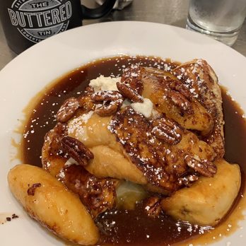The Buttered Tin - Banana Foster French Toast - Bakeries Near Me - Saint Paul, Minnesota