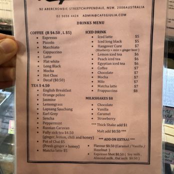 Cafe Giulia - Coffee & Tea Near Me - Chippendale, NSW Cafe Giulia - Coffee & Tea Near Me - Chippendale, NSW