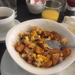 The Breakfast Bowl, accompanied by good, strong coffee and fresh-squeeze OJ. The Breakfast Bowl, accompanied by good, strong coffee and fresh-squeeze OJ.