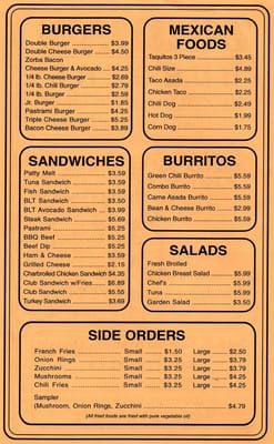 Menu photo 8 Zorba's Charbroiled Burgers Bakersfield, CA