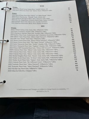 Menu photo 4 Bellpine Portland, OR