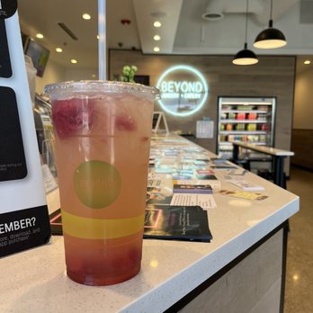Beyond Juicery + Eatery - Strawberry Infused Lemonade - Juice Bars & Smoothies Near Me - Woodhaven, Michigan