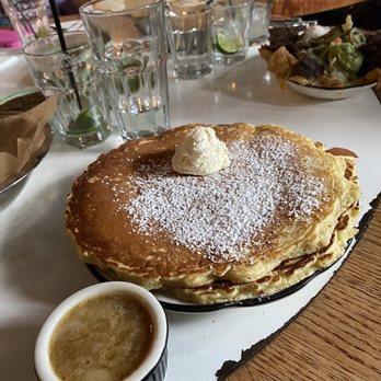 Superica - Brunch hot cakes with whipped butter - Tex-Mex Near Me - Atlanta, Georgia Superica - Brunch hot cakes with whipped butter - Tex-Mex Near Me - Atlanta, Georgia