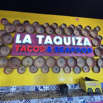 La Taquiza - Indoor sign of the name of this great find of a restaurant! - Tacos Near Me - Cabo San Lucas, BCS La Taquiza - Indoor sign of the name of this great find of a restaurant! - Tacos Near Me - Cabo San Lucas, BCS