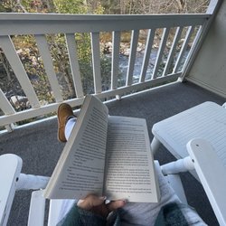 The Wayside Inn and Restaurant - Loved the rocking chairs & listening to the river while I read