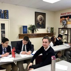 Veritas Collegiate Academy - Fairfax Campus students participate in Debate Class