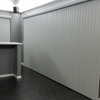 The Vertical Factory on Wheels - Grey verticals for my new bar. - Shades & Blinds Near Me - West Covina, California