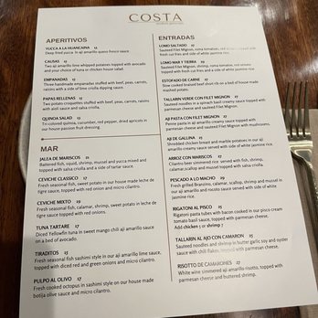 Costa Contemporary Kitchen - Menu April 2024 - Peruvian Near Me - Costa Mesa, California Costa Contemporary Kitchen - Menu April 2024 - Peruvian Near Me - Costa Mesa, California