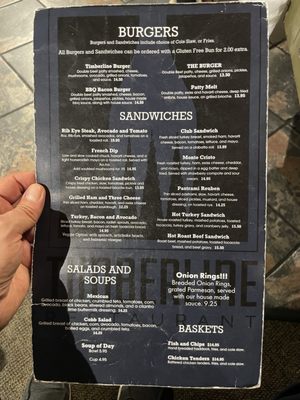 Menu photo 3 Timberline Restaurant Beaver, UT