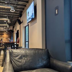 Adroit Theory Brewing - Very nice comfortable chair while sitting on an incredibly comfortable couch