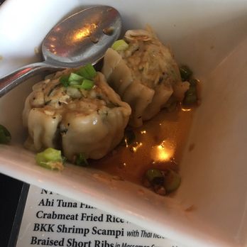 Siam Sushi - 2 of the 5 steamed dumplings - very good - Thai Near Me - Tallahassee, Florida