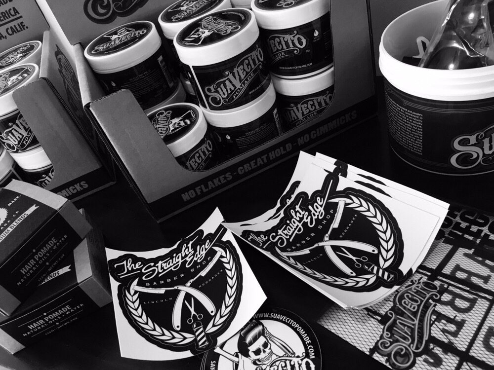 Straight Edge Barber Shop Logo