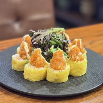 Fujiya - Pyramid roll: great citrus flavors! Super nice balance. This is our other favorite roll. - Japanese Near Me - Elk Grove, California
