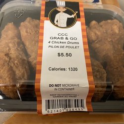 7-Eleven - Fried chicken to go for $6 after sales tax. Pretty tasty and convenient. :)