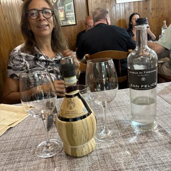 Il Rustico - A bottle of Chianti house wine - Italian Near Me - Scarperia, PO