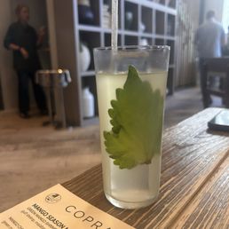 Gin drink: not a fan, lemongrass and chili were lost.