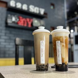 Factory Tea Bar - San Gabriel - Factory Milk Tea Deluxe and Dirty Nom Nom