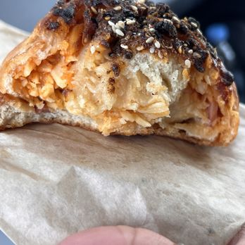 The Harbinger Cafe & Bakery - Savory stuffed bun - Coffee & Tea Near Me - Charleston, South Carolina