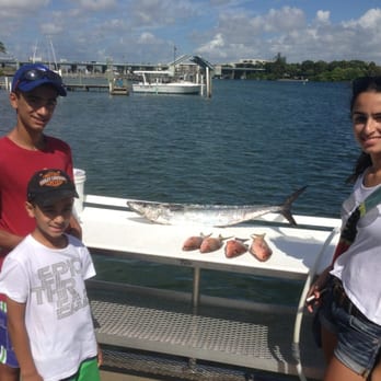 Black Dog Drift Fishing Charters - 3 tired kids after a great morning on the black dog.  Thanks for the good times - Boating Near Me - Jupiter, Florida