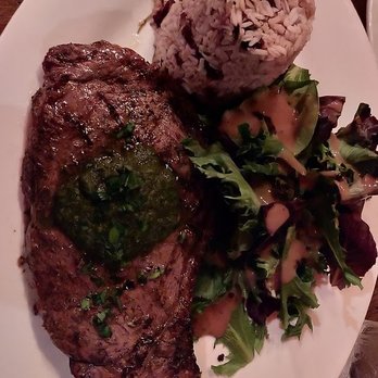 Ripe Kitchen & Bar - not a ribeye but a chuck eye.  Very tough and stringy! - Caribbean Near Me - Mount Vernon, New York
