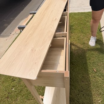 All My Sons Moving & Storage - Damaged entry table (brand new) - Movers Near Me - Charlotte, North Carolina