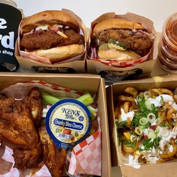 The Bird - Passion Fruit hard seltzer, Spicy & Classic Fried Chicken Sandwich, Spicy Wings, and Fully Loaded Fries - Chicken Shop Near Me - San Francisco, California The Bird - Passion Fruit hard seltzer, Spicy & Classic Fried Chicken Sandwich, Spicy Wings, and Fully Loaded Fries - Chicken Shop Near Me - San Francisco, California