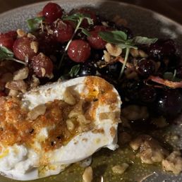 Grapes + burrata