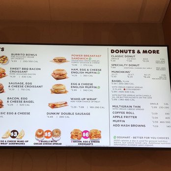 Dunkin' - Menu 8/21/19 - Donuts Near Me - Pearl City, Hawaii Dunkin' - Menu 8/21/19 - Donuts Near Me - Pearl City, Hawaii