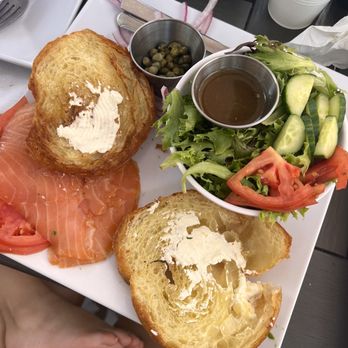 The Nest Cafe - Salmon lox with an excuse for cream cheese. - Breakfast & Brunch Near Me - Milton, Georgia