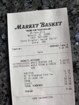 Market Basket by null