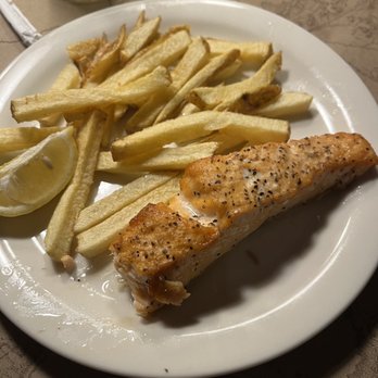 Ted's Montana Grill - Kid's salmon with fries - Burgers Near Me - Peachtree Corners, Georgia Ted's Montana Grill - Kid's salmon with fries - Burgers Near Me - Peachtree Corners, Georgia