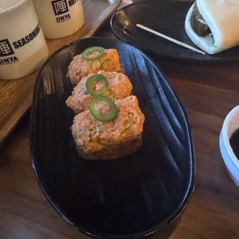 JINYA Ramen Bar - 2nd and PCH - Crispy Rice with Spicy Tuna* - Ramen Near Me - Long Beach, California